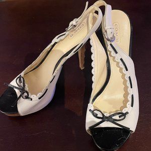 COACH - ANTONIO - BLACK AND OFF WHITE - WOMEN'S SIZE 9.5 B